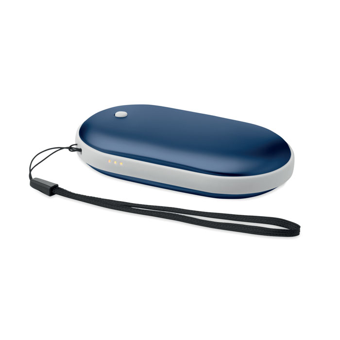 MUKAVA - Elektrische handwarmer - voor bedrijven en relatiegeschenken - blauw