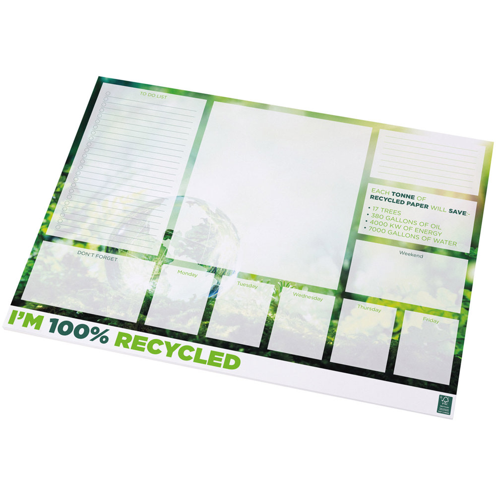 Desk-Mate® gerecycled A2 kladblok - met logo of onbedrukt bestellen