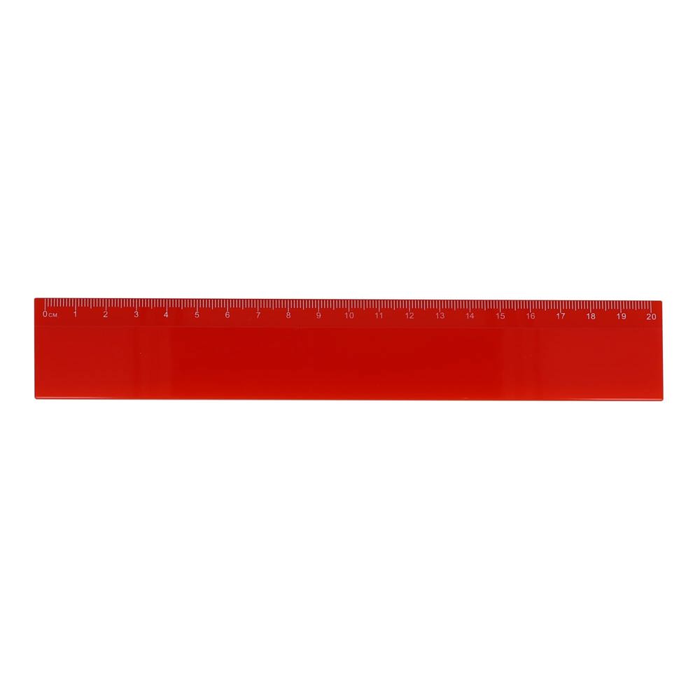 Liniaal 20cm - kopen of bedrukken - Rood