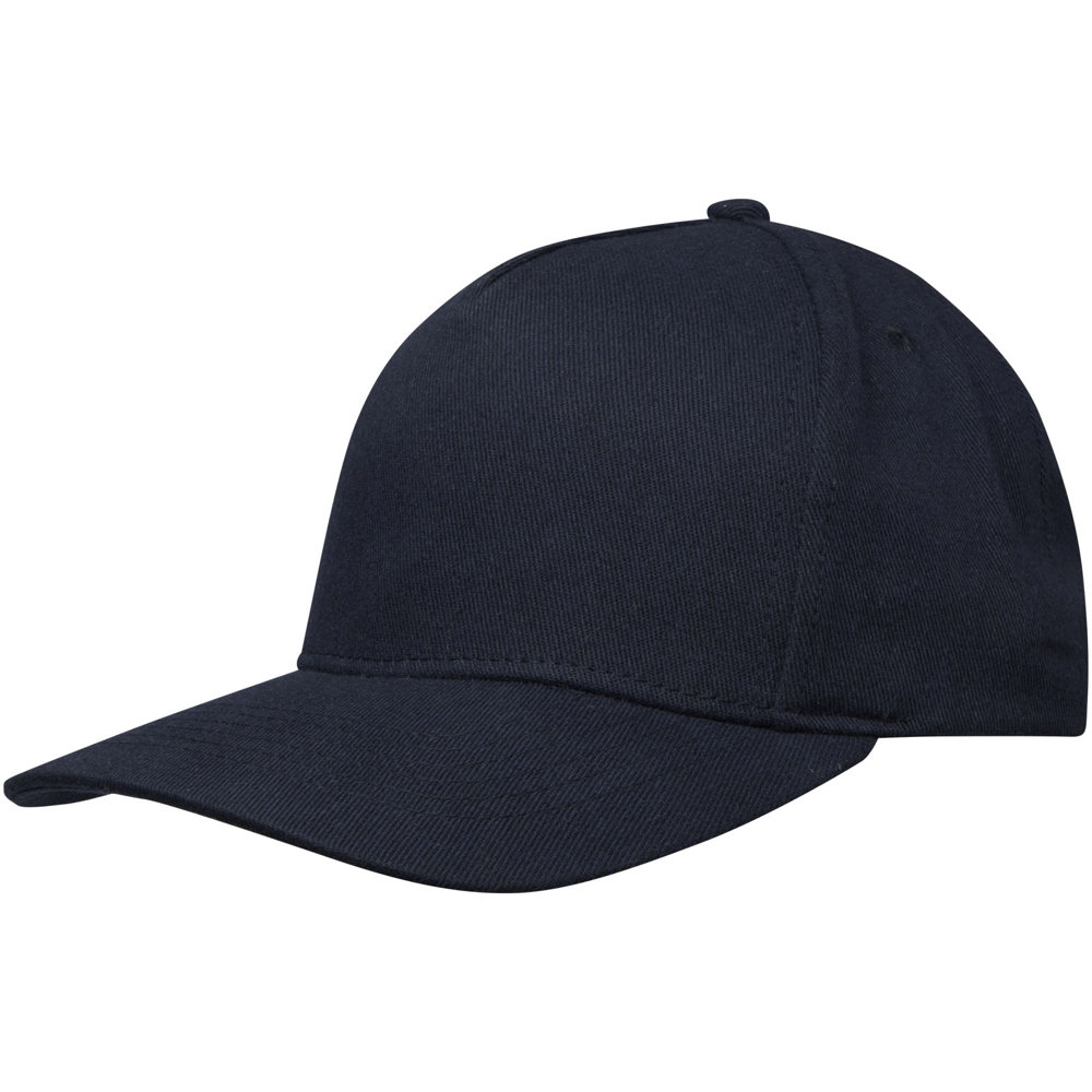 Onyx 5 panel Aware™ gerecyclede cap - bedrukt of onbedrukt verkrijgbaar - Marineblauw
