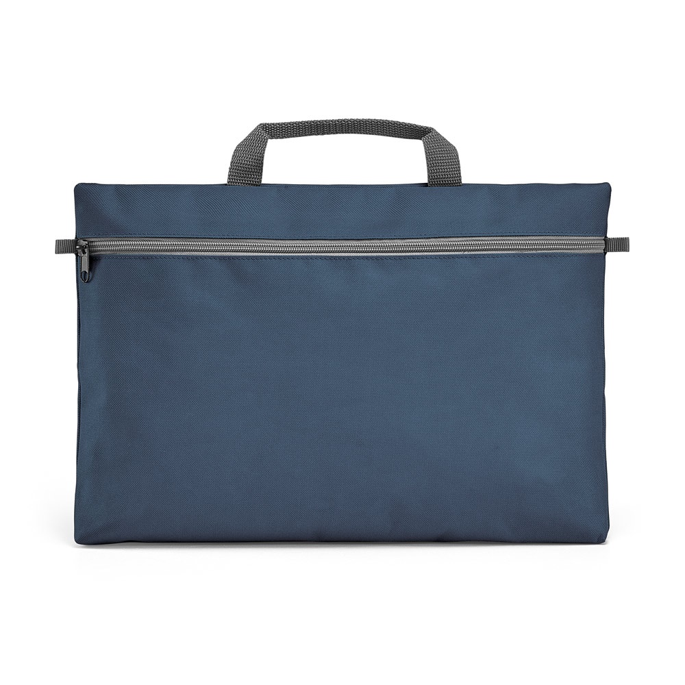 MILO. 600D polyester Documententas - voor bedrijven en relatiegeschenken - Blauw