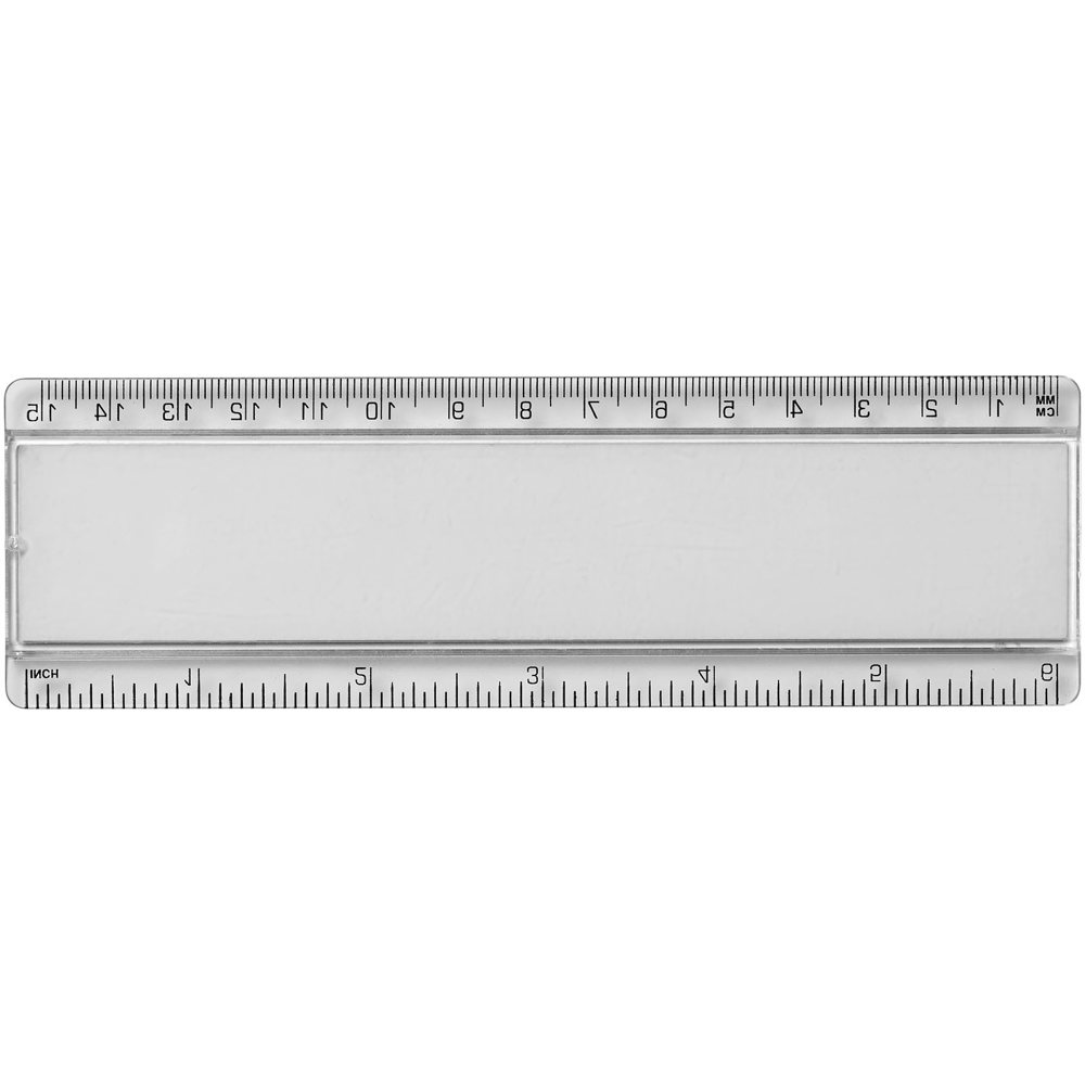 Ellison 15 cm kunststof liniaal met papieren inlay