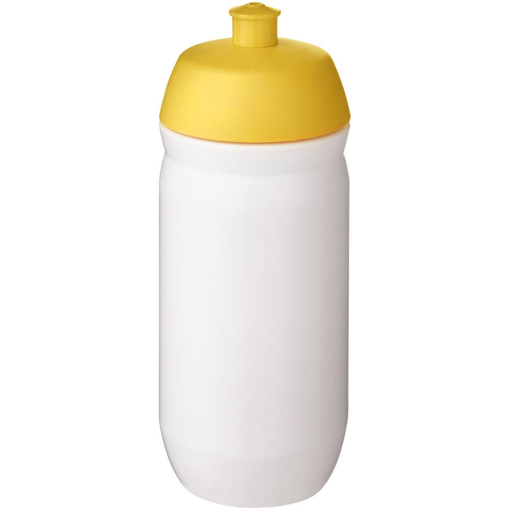 HydroFlex™ knijp knijpfles van 500 ml - voor bedrijven en relatiegeschenken - Geel, Wit