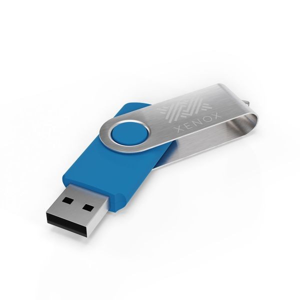 USB Stick Twister- Lichtblauw- 4GB 2.0