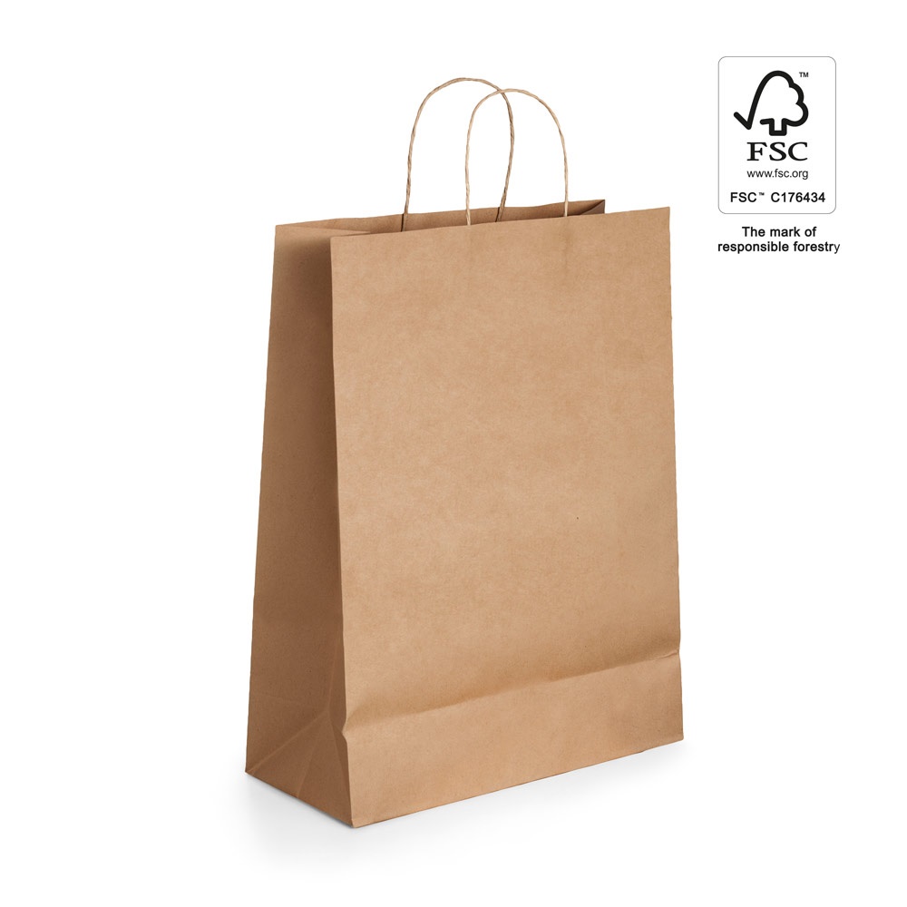 LEIA. Kraftpapieren tas (115 g/m²) - bedrukt of onbedrukt verkrijgbaar