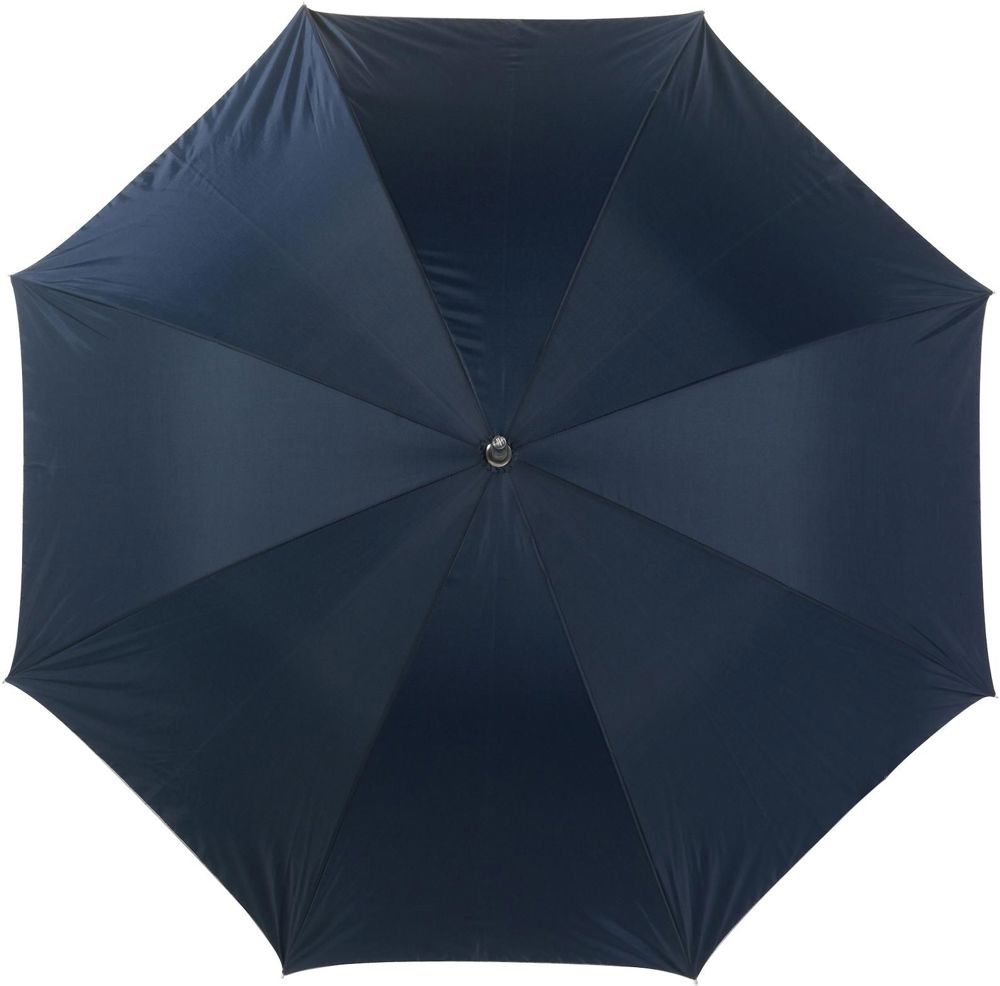 Polyester (190T) paraplu Melisande - voor bedrijven en relatiegeschenken - blauw/zilver