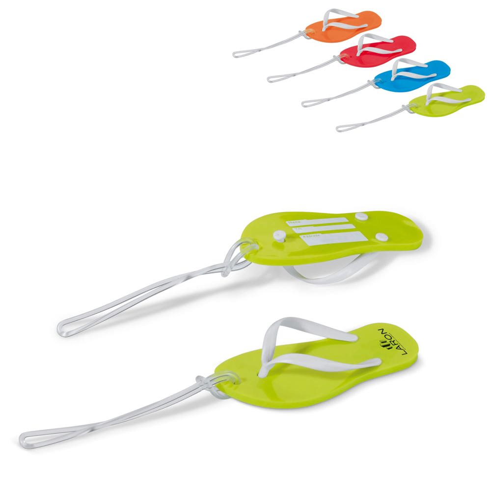Bagagelabel slipper - kopen of bedrukken