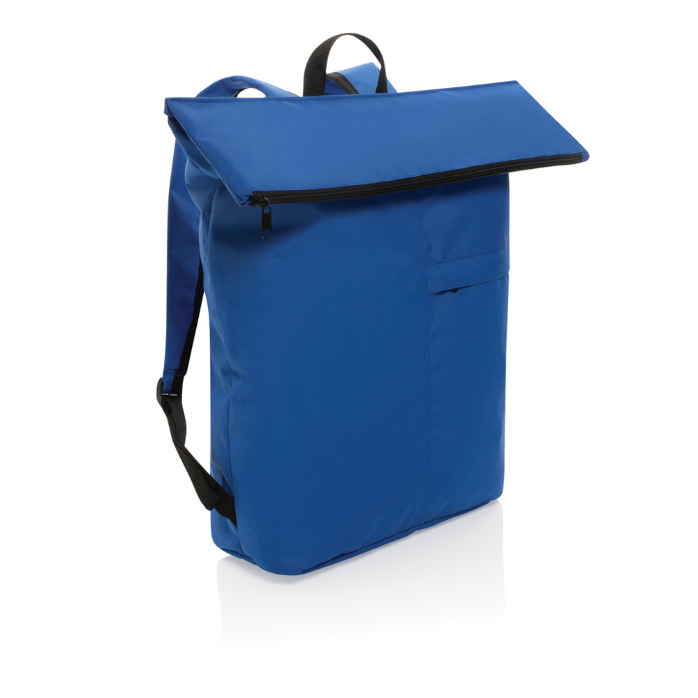 Dillon AWARE™ RPET lichtgewicht opvouwbare rugzak - voor bedrijven en relatiegeschenken - royal blue (± PMS 19-4050 TCX)