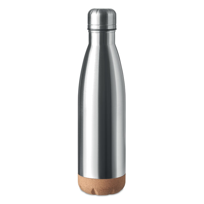 ASPEN CORK - Dubbelwandige fles 500 ml - kopen of bedrukken - Mat Zilver