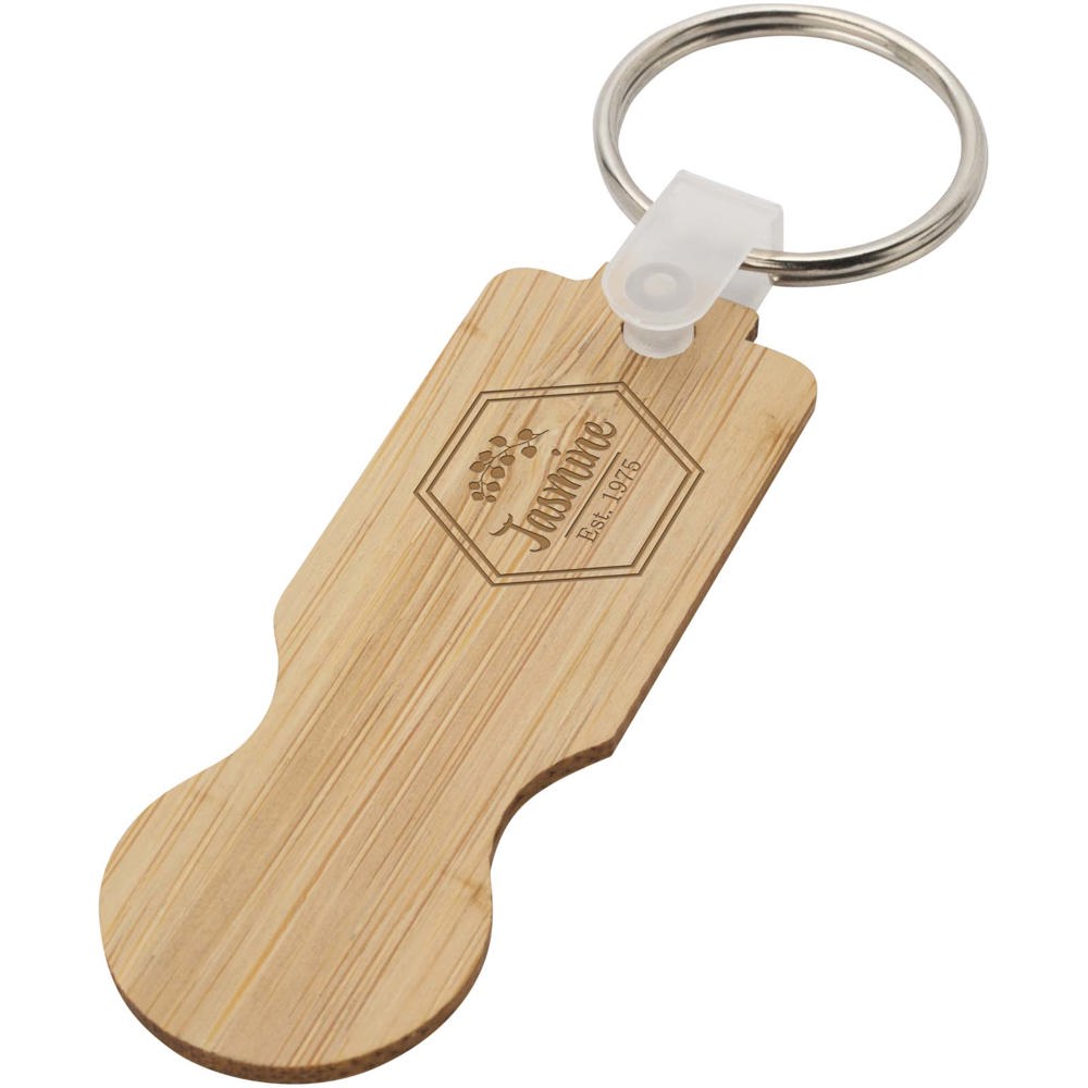 Ronan bamboe trolley sleutelhanger