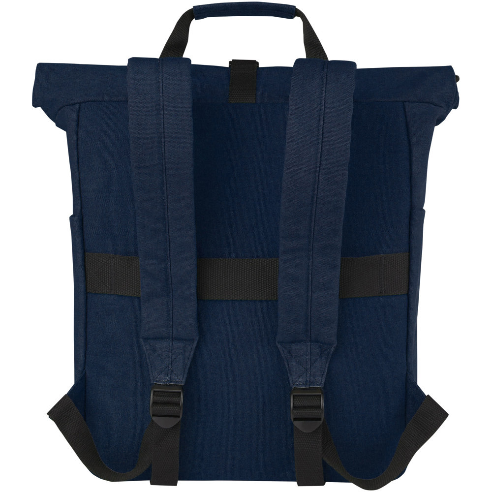 Joey 15 inch GRS gerecyclede canvas rolltop laptoprugzak 15 l