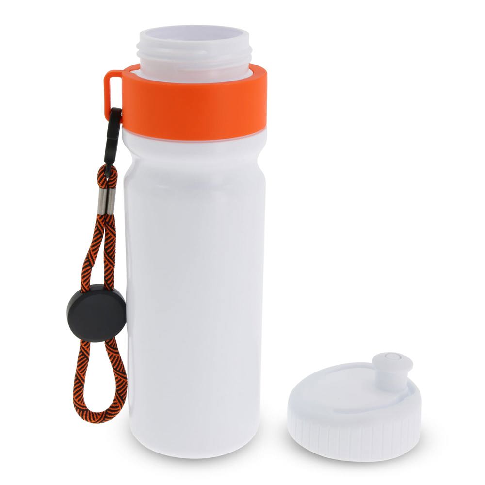 Sportbidon met rand en koord 750ml