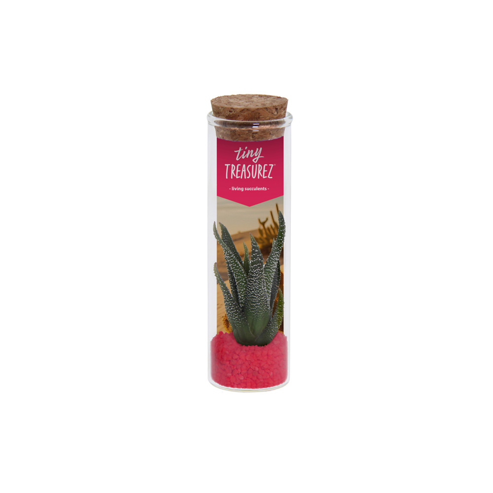Tiny Treasurez® - Message in a bottle small - met logo of onbedrukt bestellen - Donker Roze