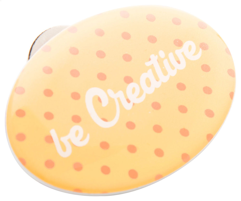DomeBadge - magnetische badge - kopen of bedrukken - wit (model D)