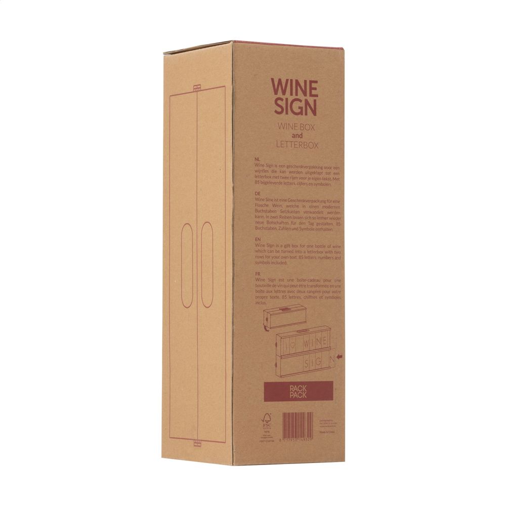 Rackpack Wine Sign