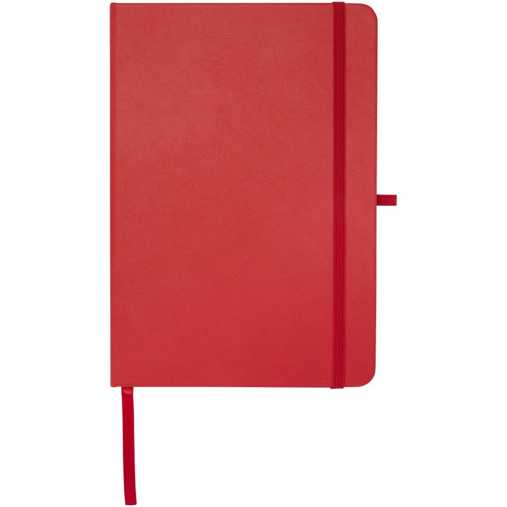 Teak A5 gerecycled notitieboek met harde kaft en gelinieerde pagina's