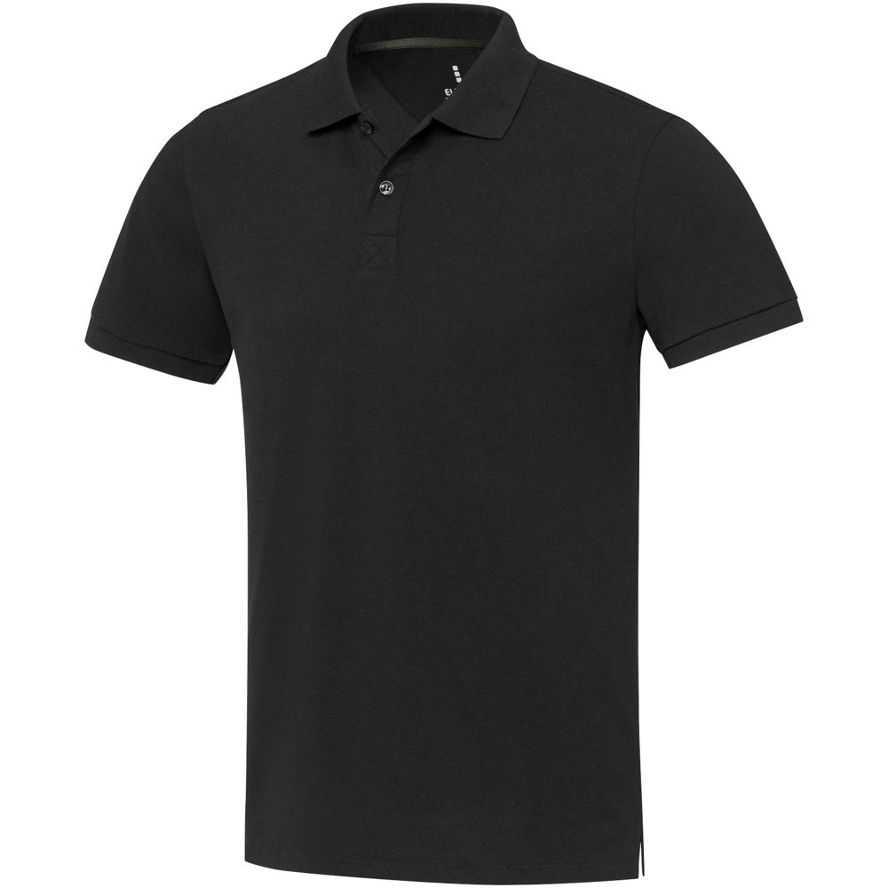 Emerald unisex Aware™ gerecyclede polo met korte mouwen - bedrukt of onbedrukt verkrijgbaar - zwart