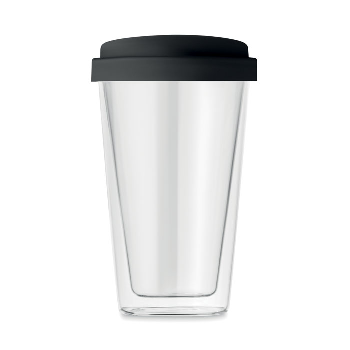 BIELO TUMBLER - Dubbelwandig glas met deksel