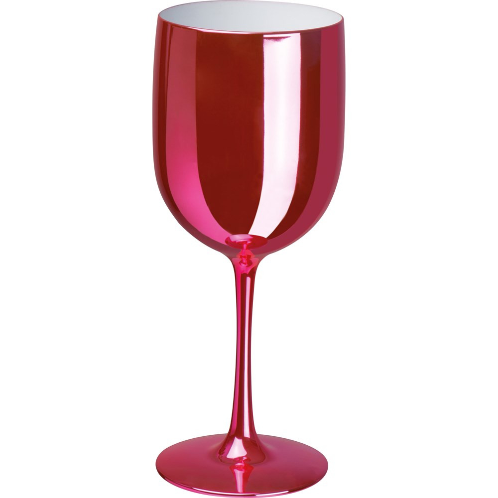 Hoogglans champagneglas van kunststof - bedrukt of onbedrukt verkrijgbaar - Paars