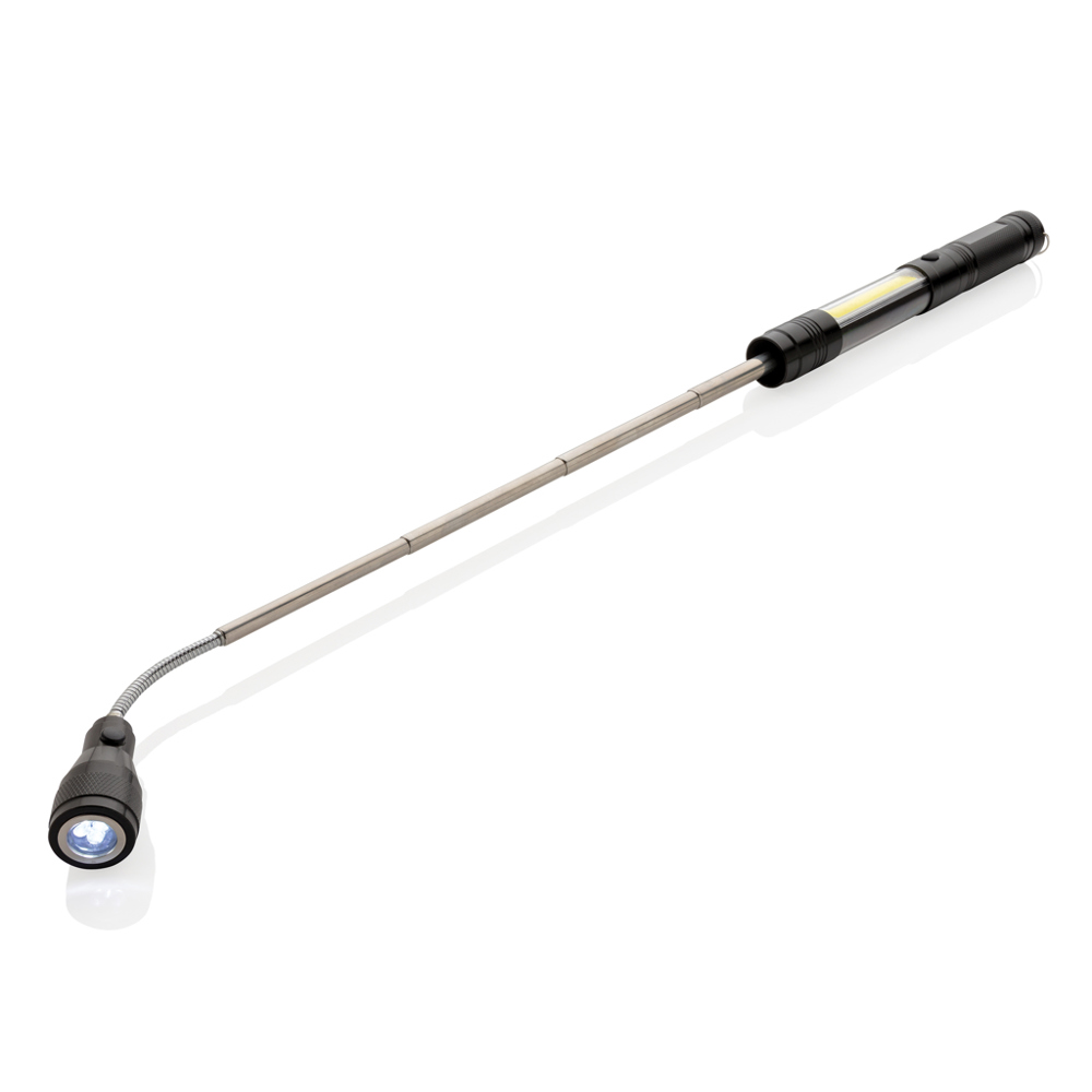 Uitschuifbare zaklamp met COB
