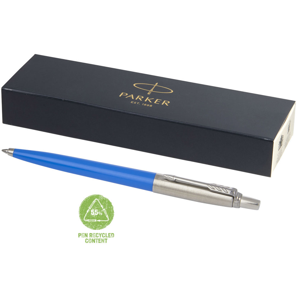 Parker Jotter gerecyclede balpen (zwarte inkt) - voor bedrijven en relatiegeschenken - Process blue