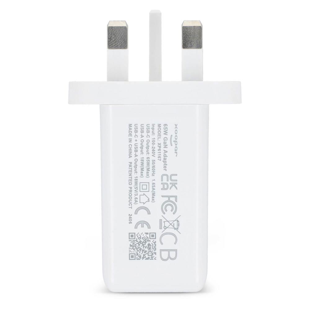 Xoopar ICE-G 65W GaN Adapter met UK Plug