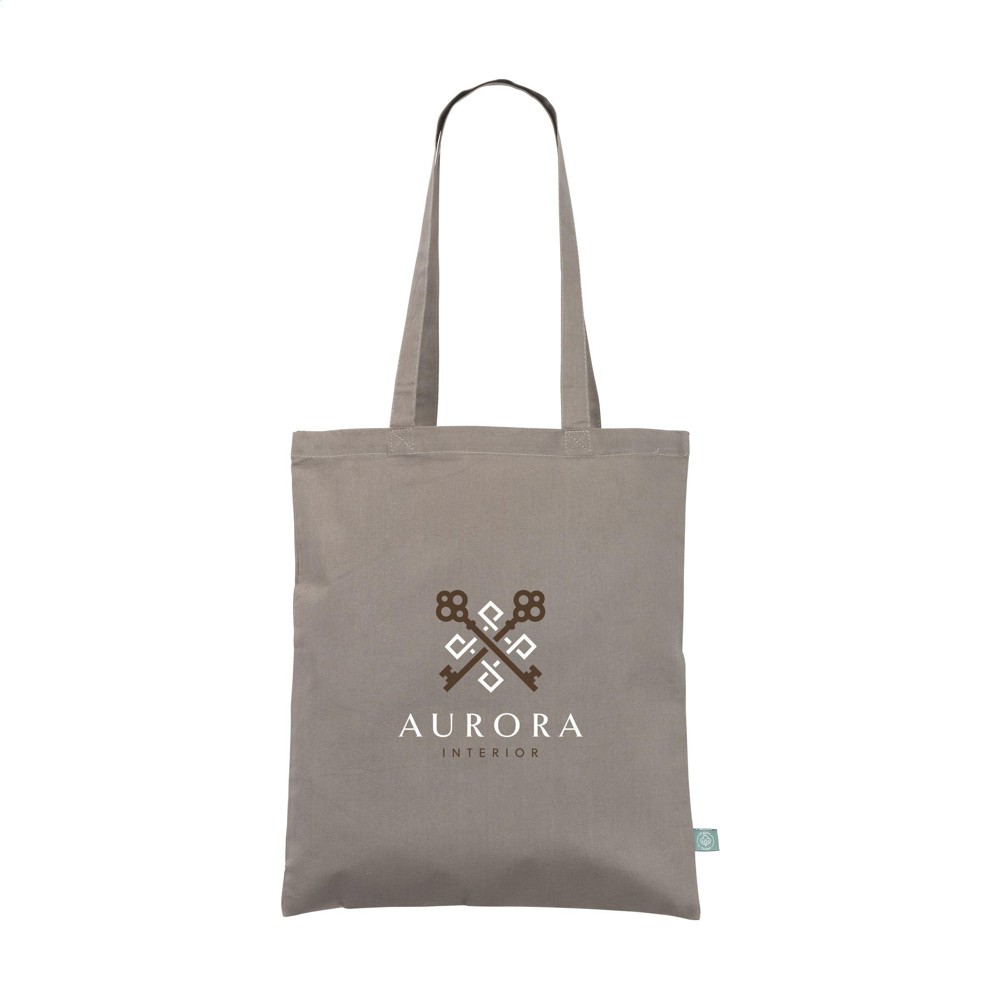 Organic Cotton Shopper (140 g/m²) tas - grijs (± PMS Cool Gray 9C)