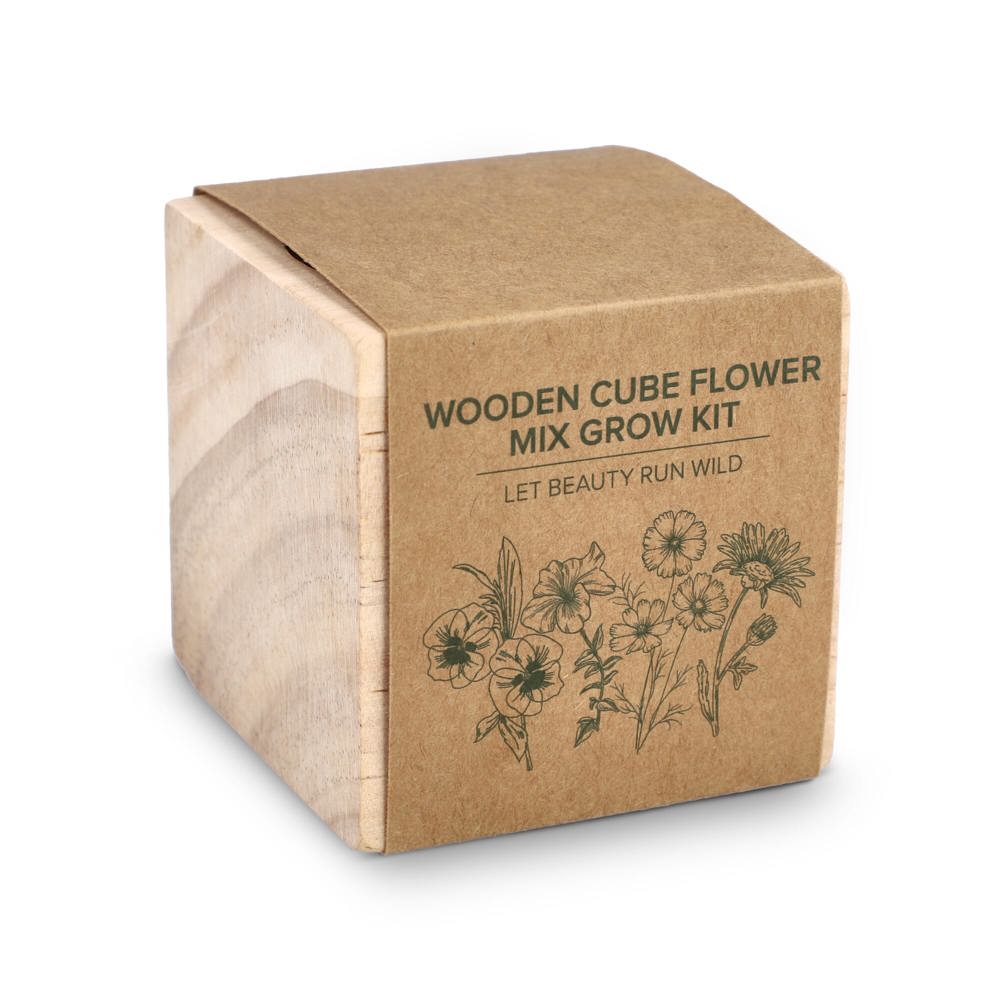 FSC Houten Plantenbak Set - Bloemenmix