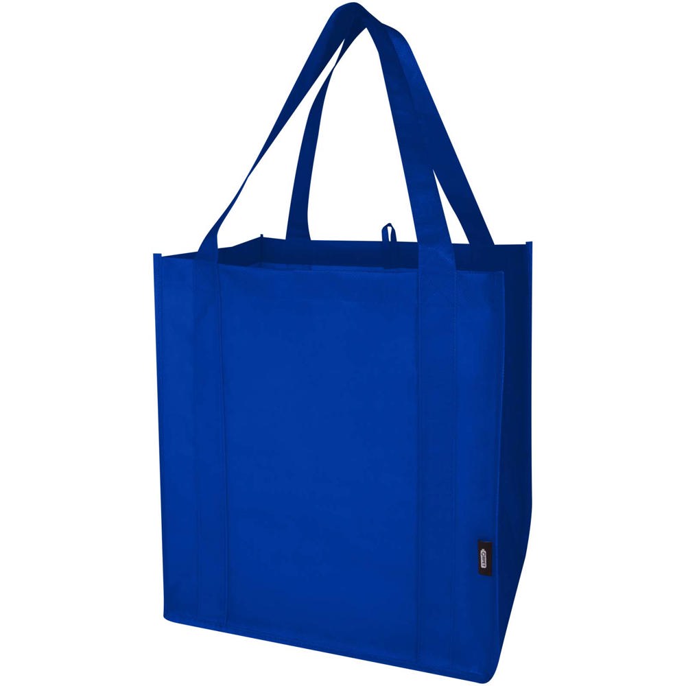 Liberty GRS gerecycled non woven draagtas met bodemplaat 29 l - met logo of onbedrukt bestellen - Koningsblauw