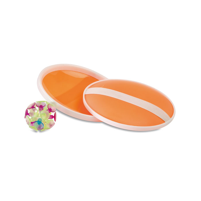 CATCH&PLAY - Balspelletje met zuignappen - kopen of bedrukken - Oranje