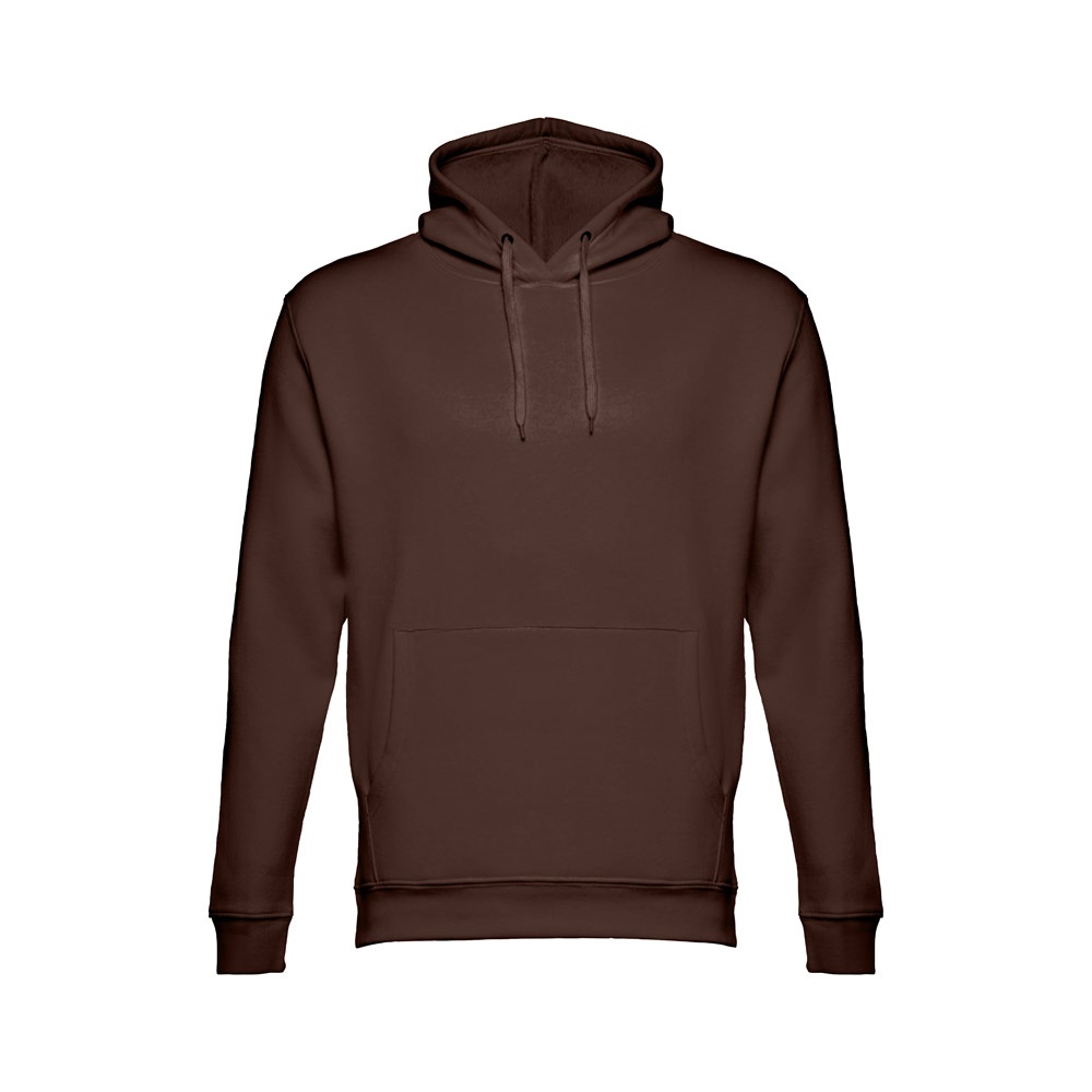 THC PHOENIX. Sweater (unisex) met capuchon in katoen en polyester - met logo of onbedrukt bestellen - Donkerbruin