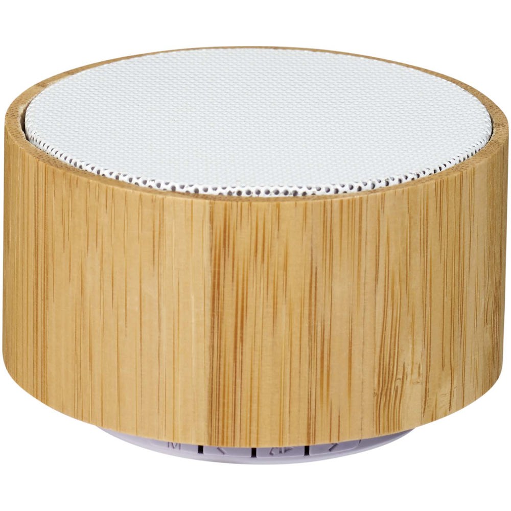 Cosmos bamboe Bluetooth® speaker - kopen of bedrukken - Natuur, Wit