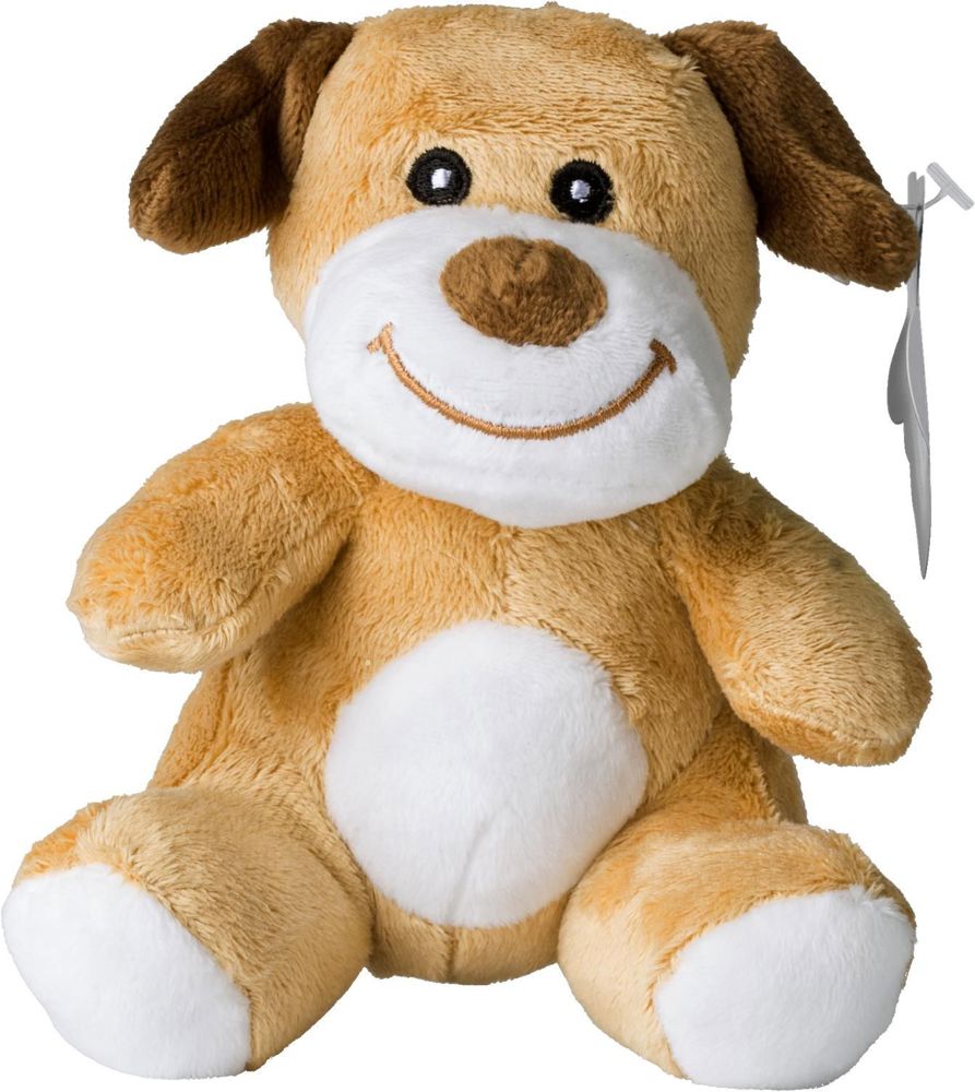 Pluche knuffelhond Valentina - bedrukt of onbedrukt verkrijgbaar - custom/multicolor