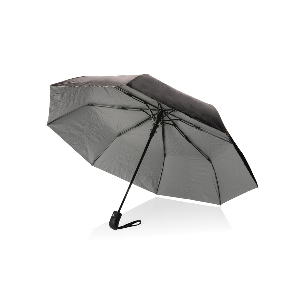 21 "Impact AWARE ™ RPET 190T Pongee tweekleurige miniparaplu - bedrukt of onbedrukt verkrijgbaar