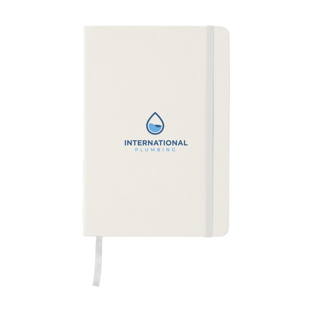 BudgetNote A5 Lines notitieboek - met logo of onbedrukt bestellen - Wit