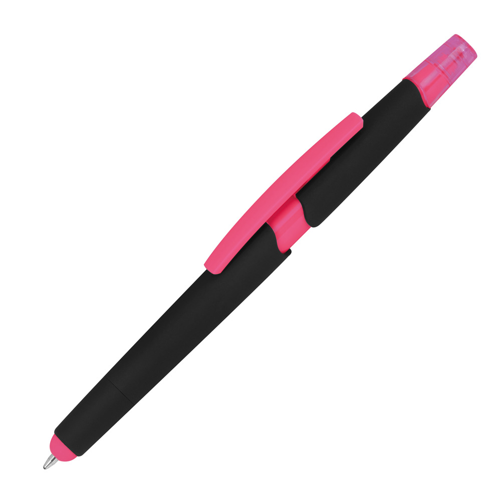Pen met een tektstmarker - voor bedrijven en relatiegeschenken - Paars