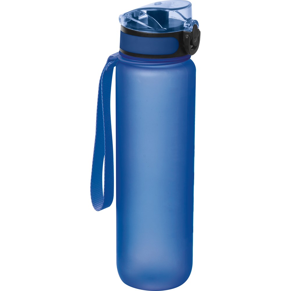 Sport drinkfles van kunststof - bedrukt of onbedrukt verkrijgbaar - blauw