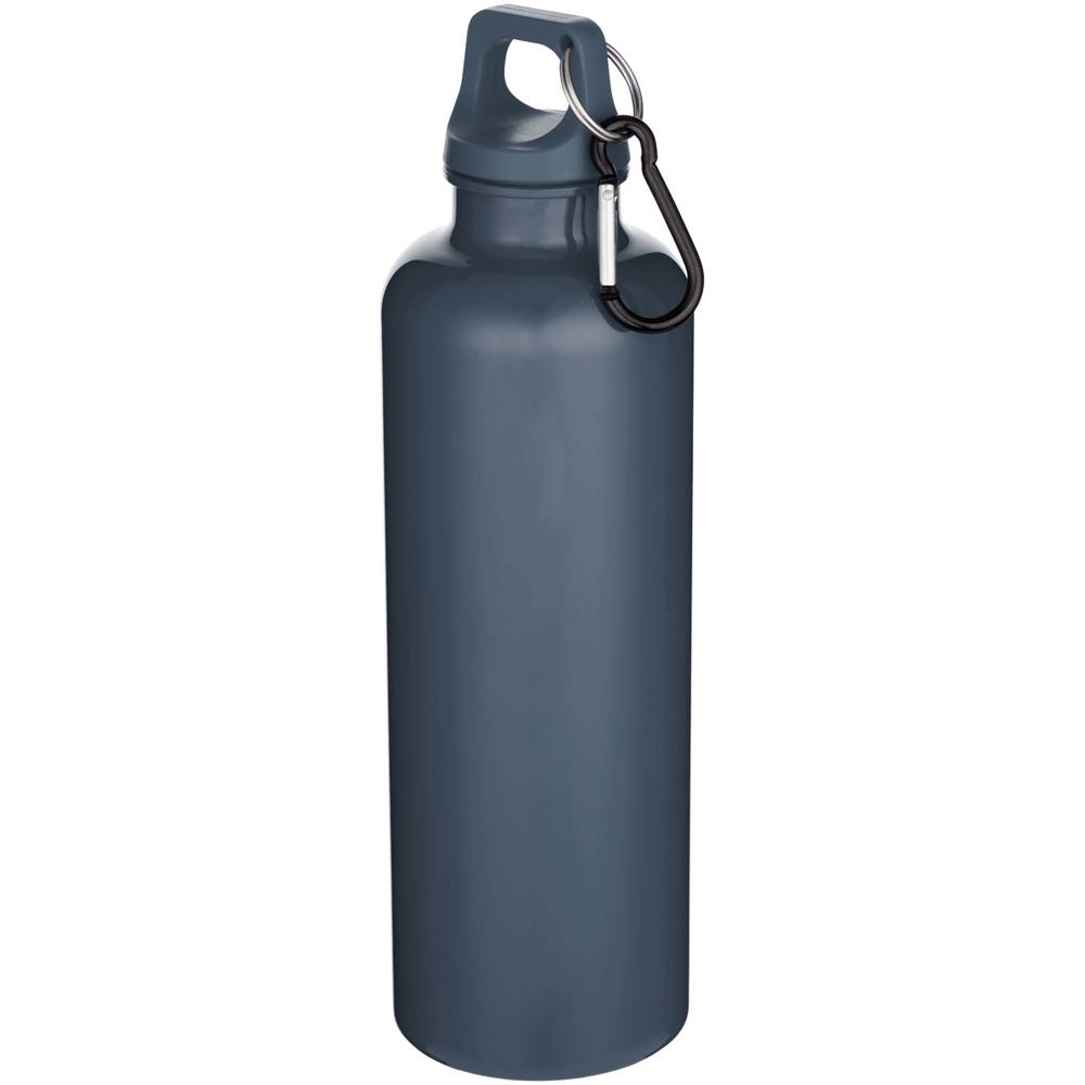 Oregon 750 ml effen RCS gerecycleerde plastic drinkfles met karabijnhaak - met logo of onbedrukt bestellen - Hale blauw