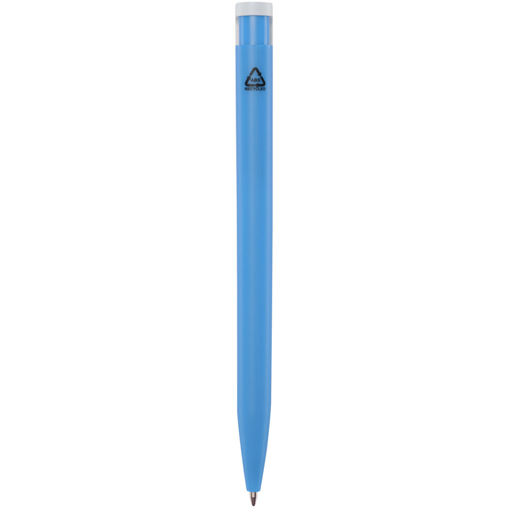 Unix balpen van gerecycled plastic (blauwe inkt)