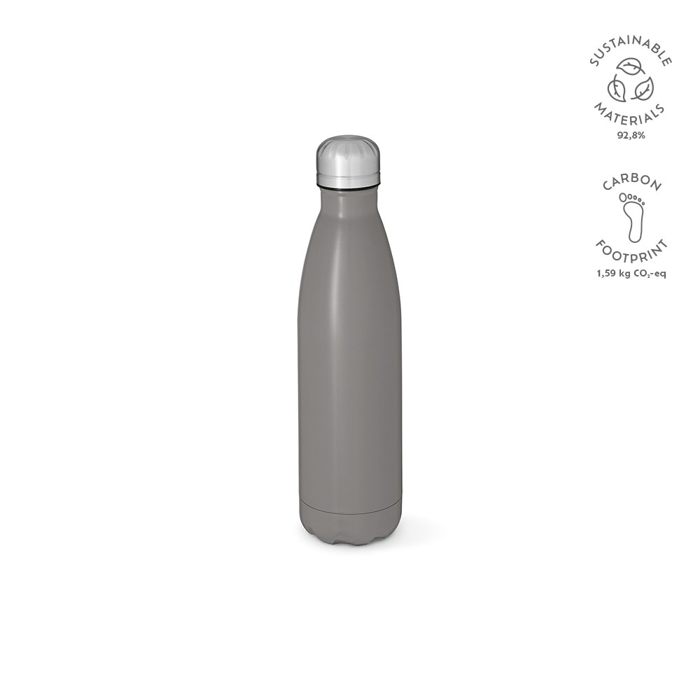 Mississippi 550 fles gerecycled roestvrij staal 535 ml - bedrukt of onbedrukt verkrijgbaar - grijs