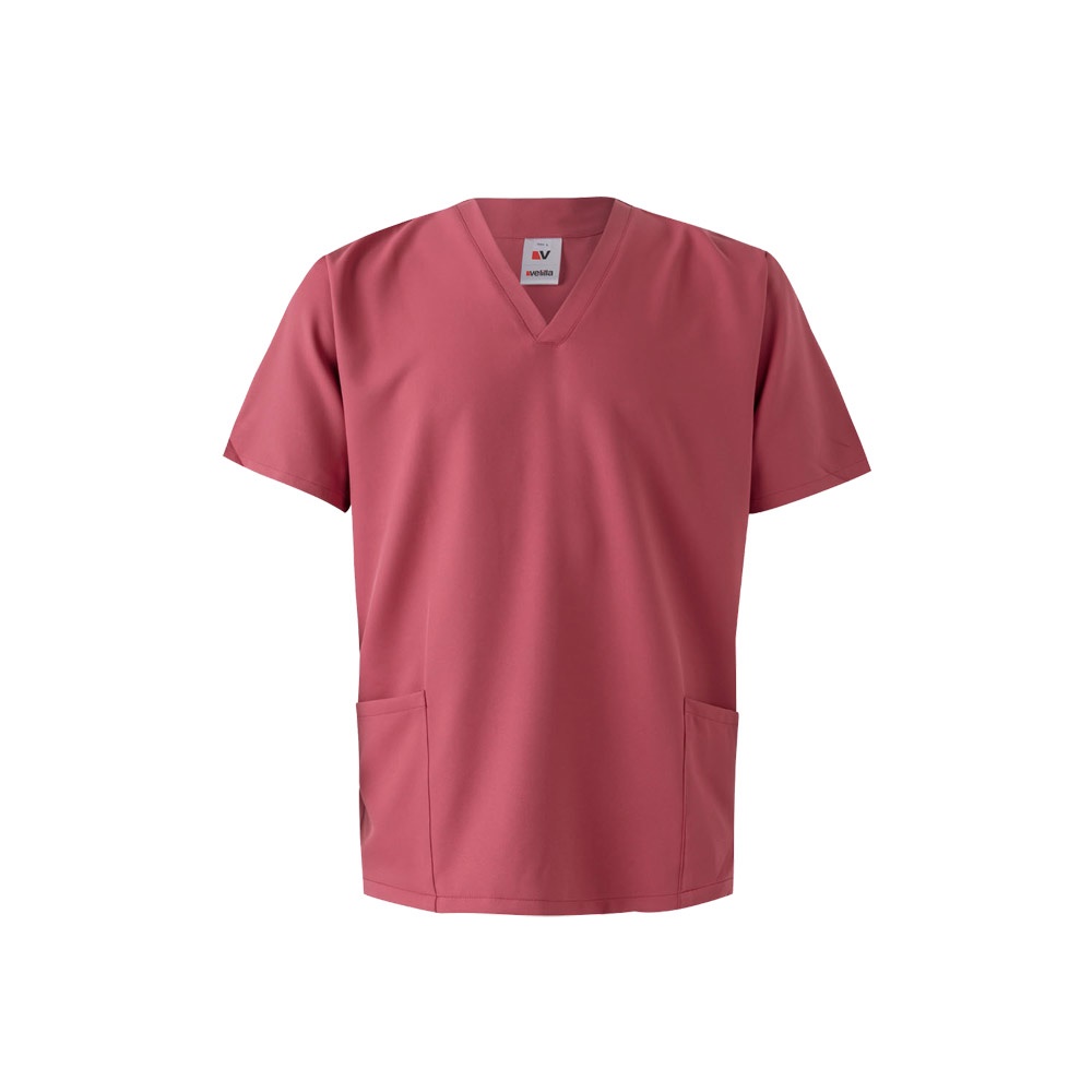 VL FLORA. Tuniek met korte mouwen (140 g/m²) gemaakt van 100% microvezel - Pastel roze