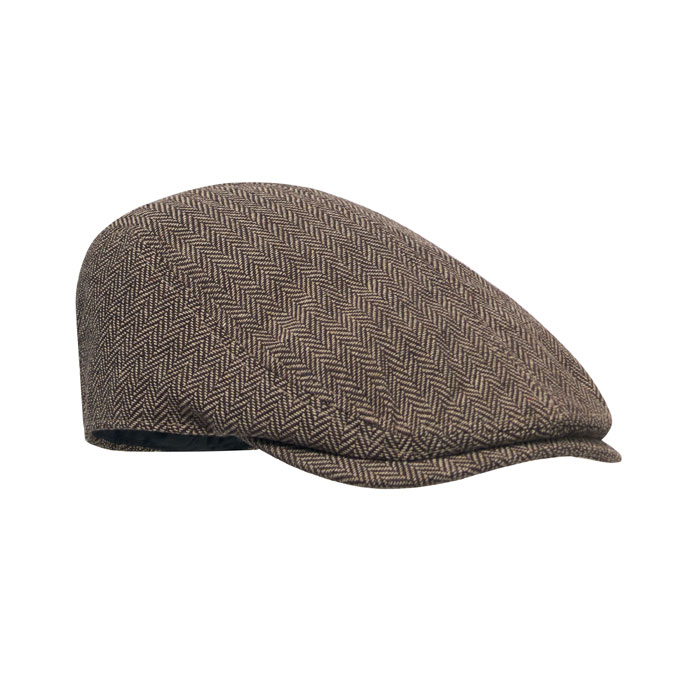 BLIND PEAK - Newsboy platte pet 335g/m² - bedrukt of onbedrukt verkrijgbaar - khaki