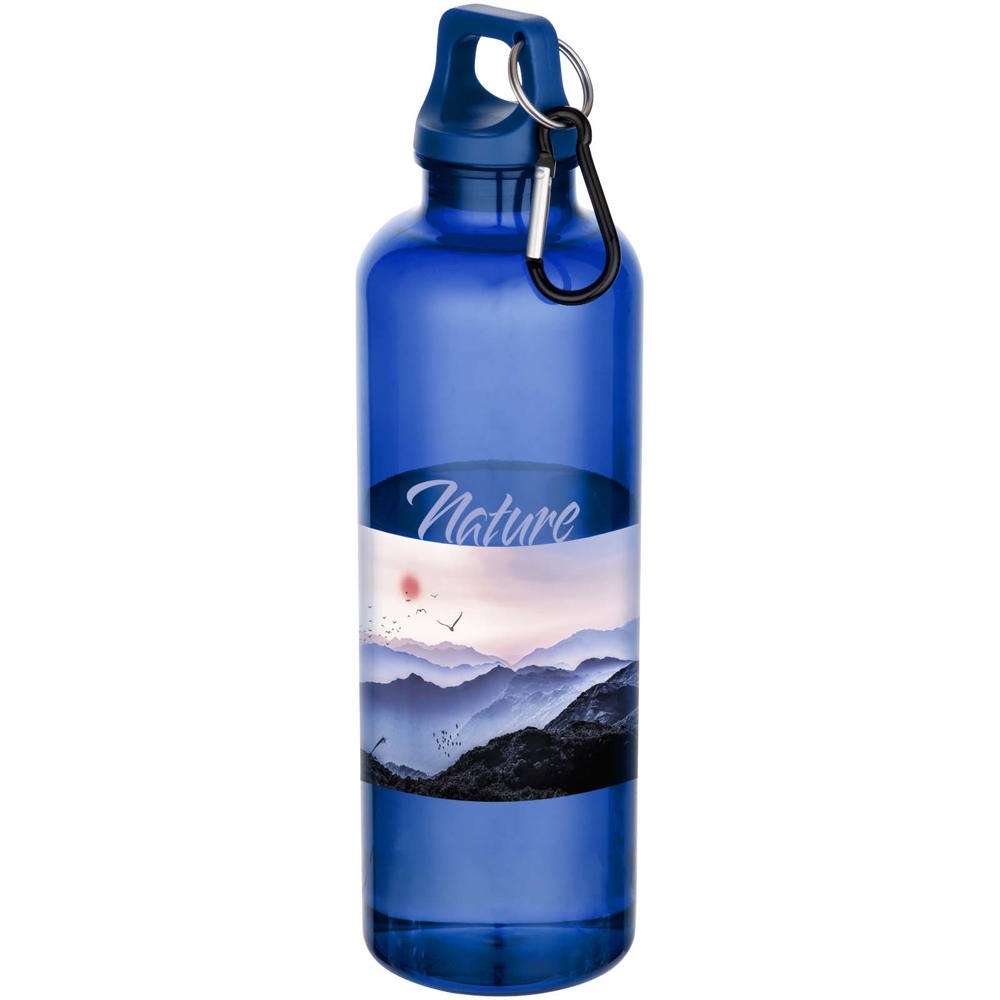 Oregon 750 ml waterfles van RCS-gecertificeerd gerecycled plastic met karabijnhaak