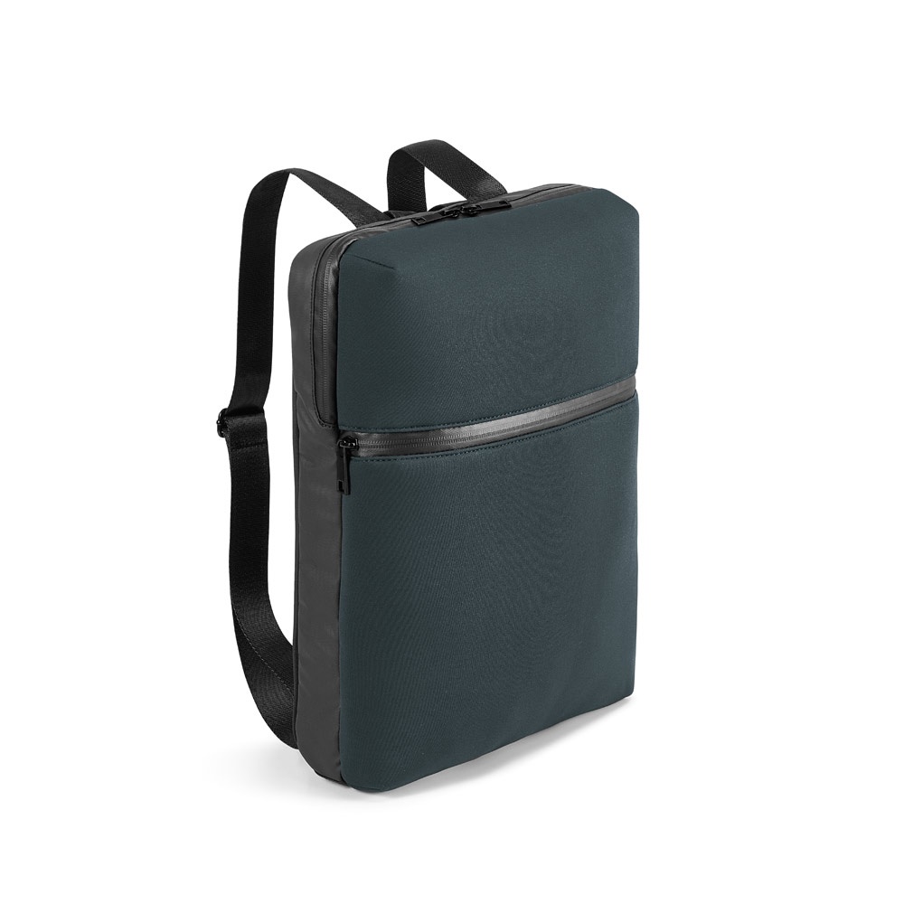 URBAN BACKPACK. 14'' laptop rugzak in softshell en zeildoek - met logo of onbedrukt bestellen - Donkergrijs