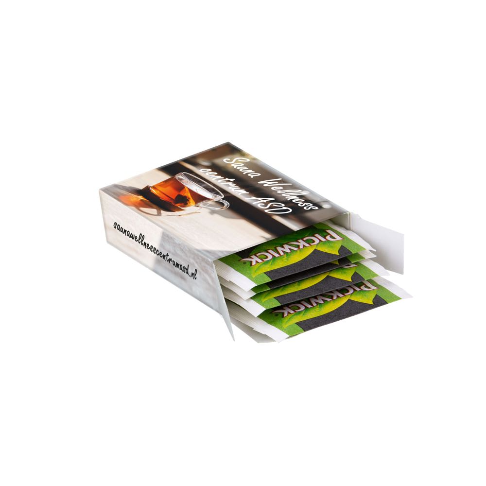 Doosje met 4 zakjes thee - voor bedrijven en relatiegeschenken