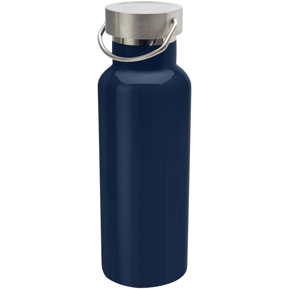 Thor 500 ml RCS gecertificeerde waterfles van gerecycled roestvrijstaal - voor bedrijven en relatiegeschenken - Marineblauw