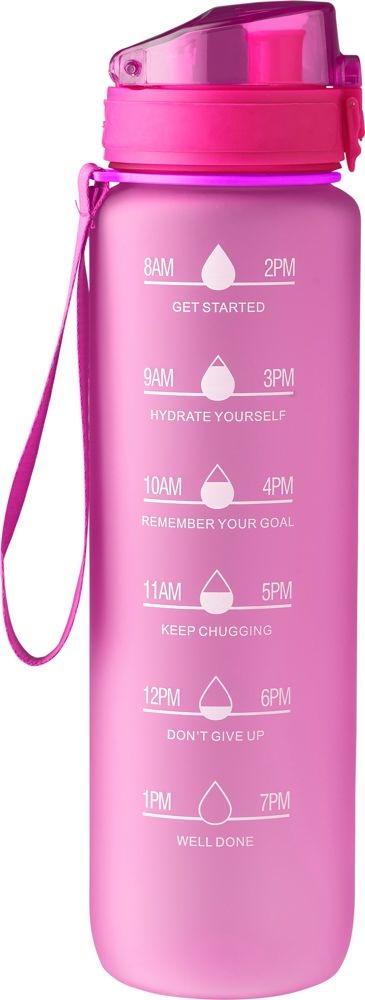 rPET drinkfles (1000 ml) Brinley - bedrukt of onbedrukt verkrijgbaar - fuchsia