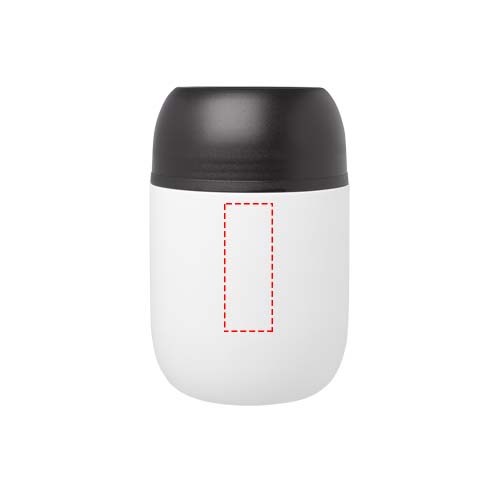 Supo 480 ml dubbelwandige lunchpot van gerecycled roestvrij staal met opvouwbare lepel