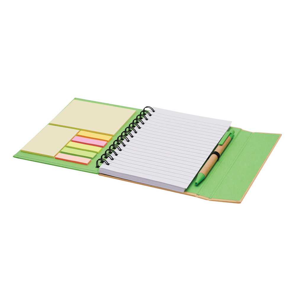 MAGNY - Notitieboekje van gerecycled papier met balpen