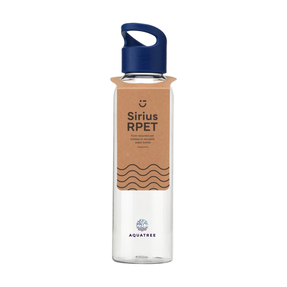 Sirius GRS RPET 650 ml - transparant blauw (± PMS 2748C)
